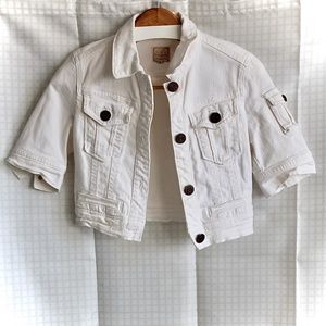 White jean jacket